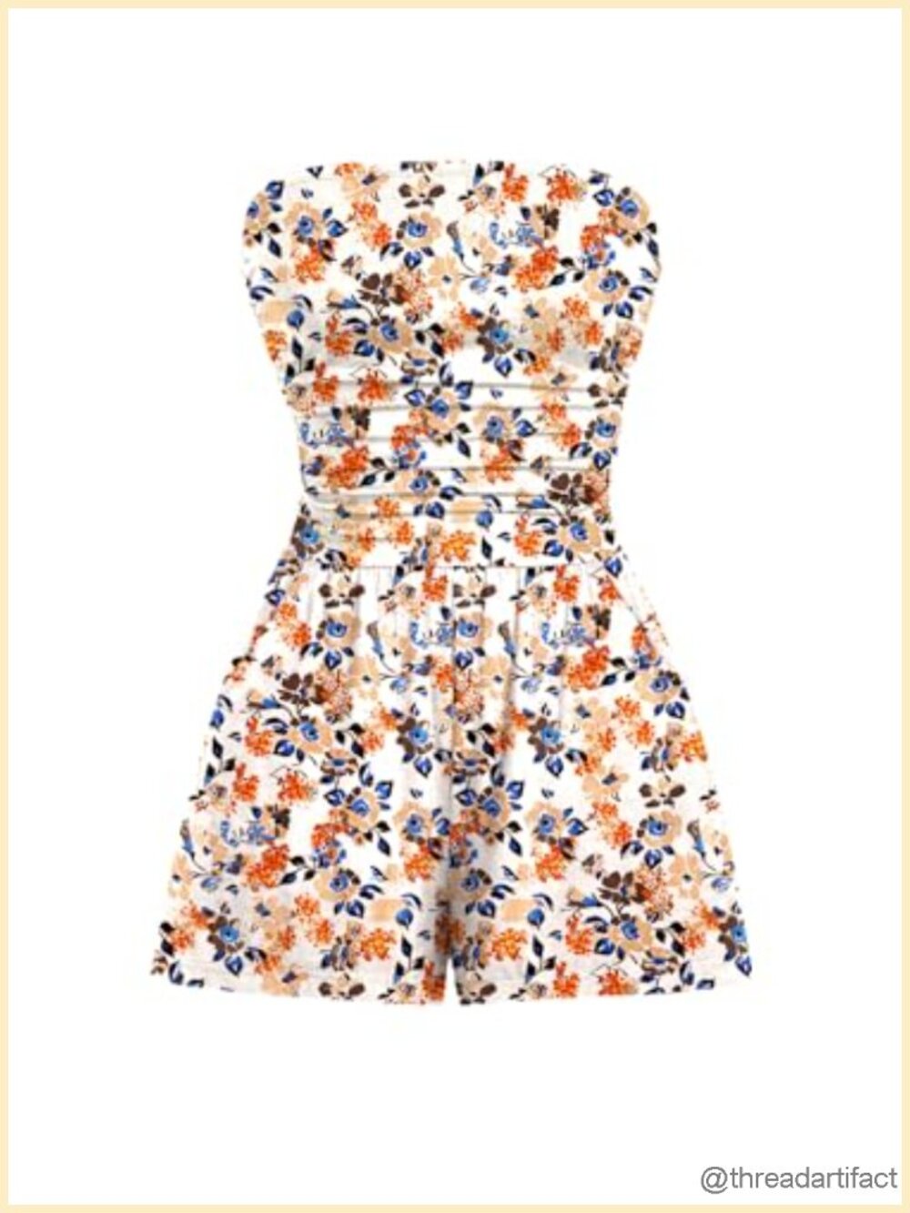 Strapless Off Shoulder Short Jumpsuit Summer Romper Sleeveless Beach Vacation